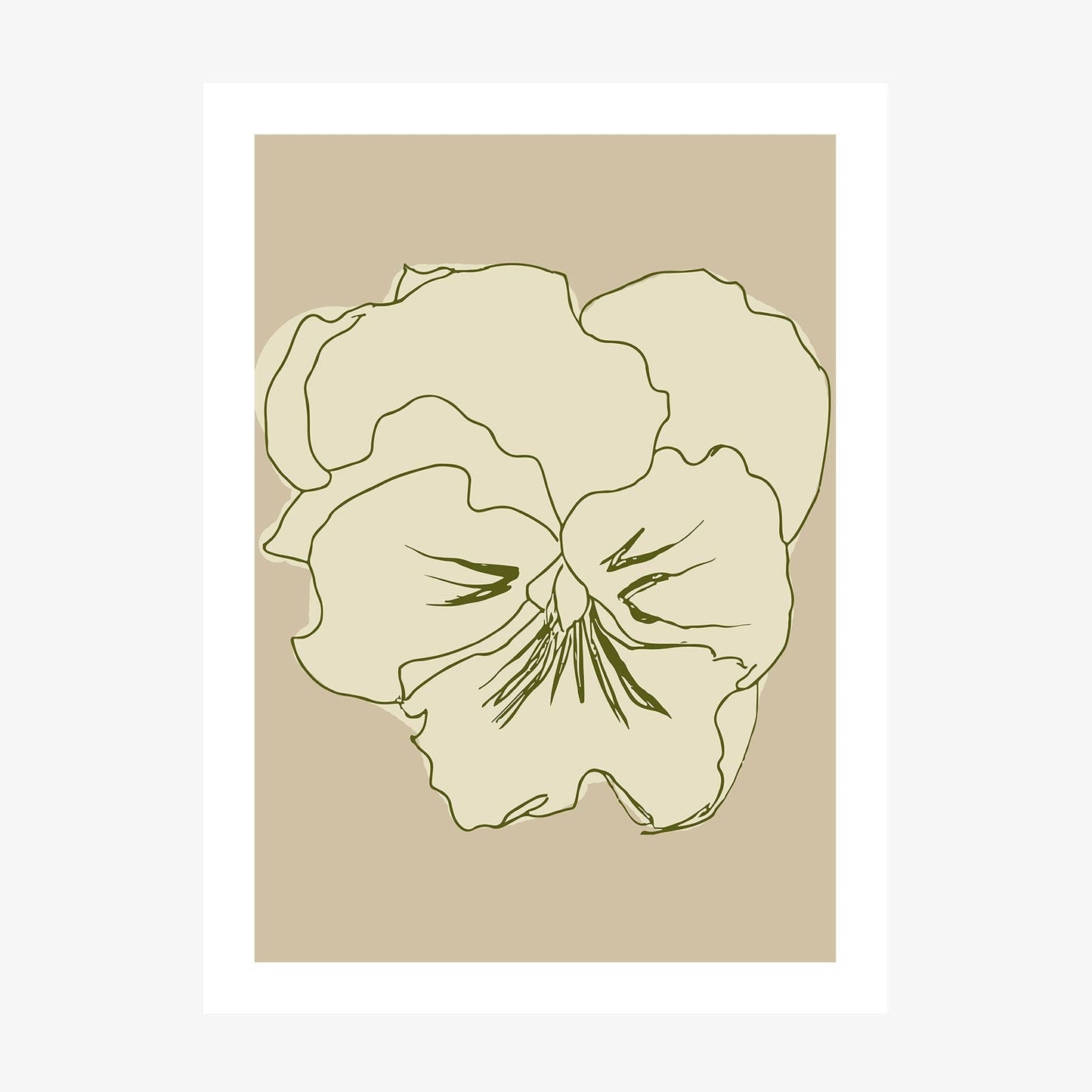 Pansy Lines wall art print