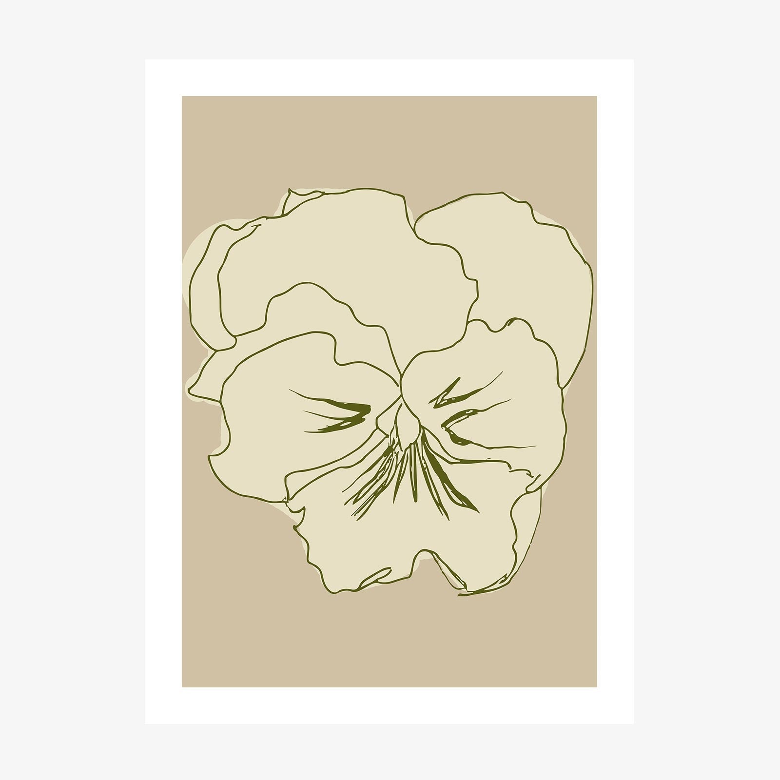 Pansy Lines wall art print