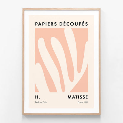 Papiers Decoupes No. 1 by Henri Matisse oak framed print