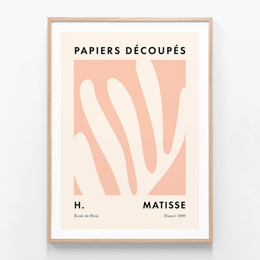 Papiers Decoupes No. 1 by Henri Matisse oak framed print