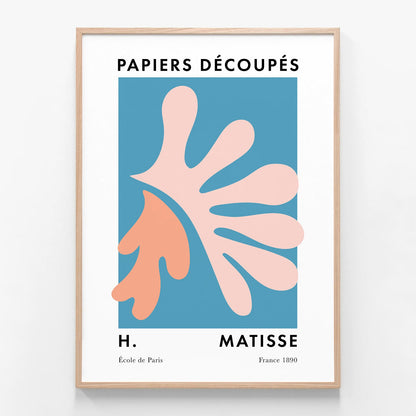 Papiers Decoupes No. 11 oak framed print