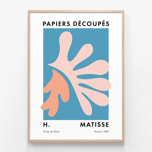 Papiers Decoupes No. 11 oak framed print