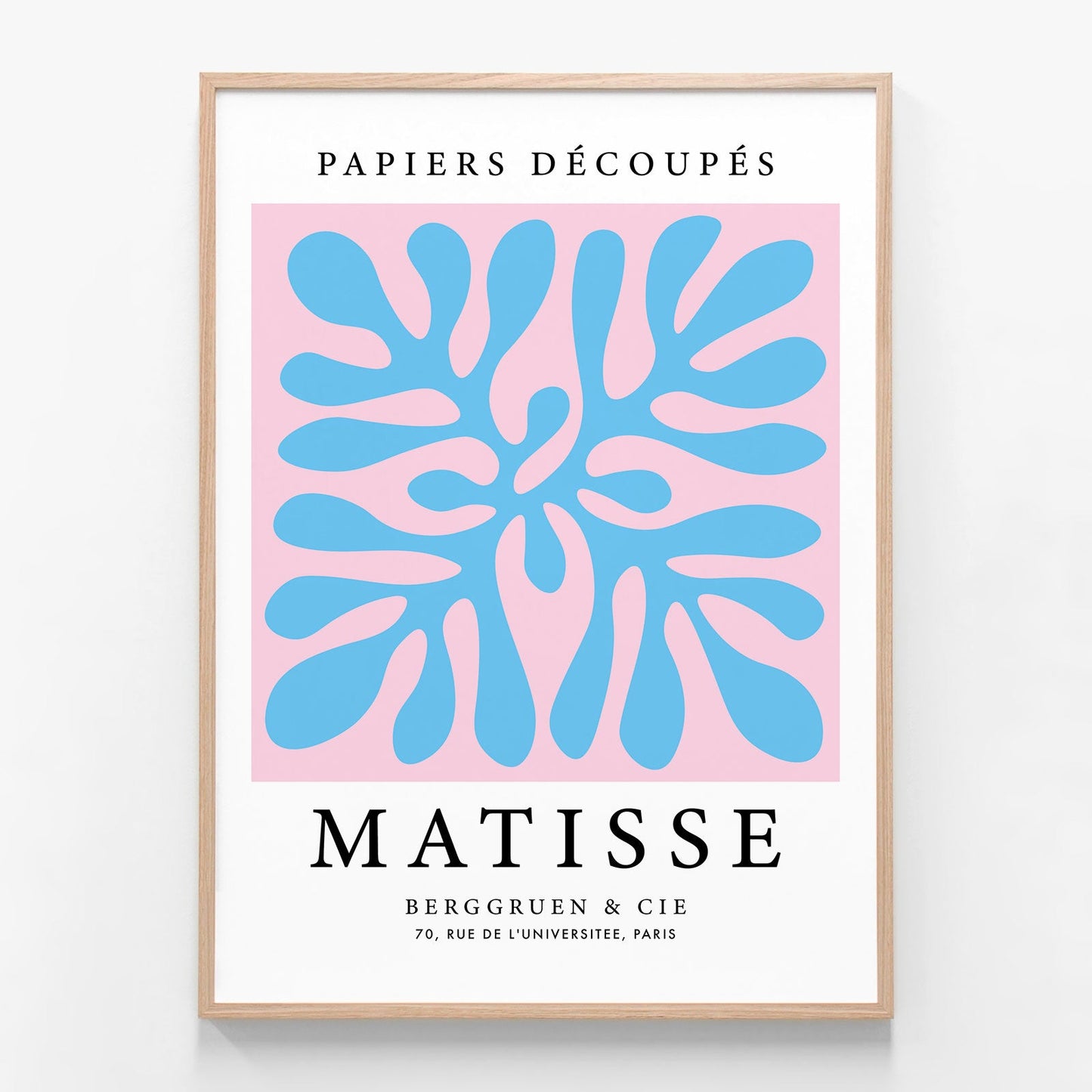 Papiers Decoupes No. 16 oak framed print