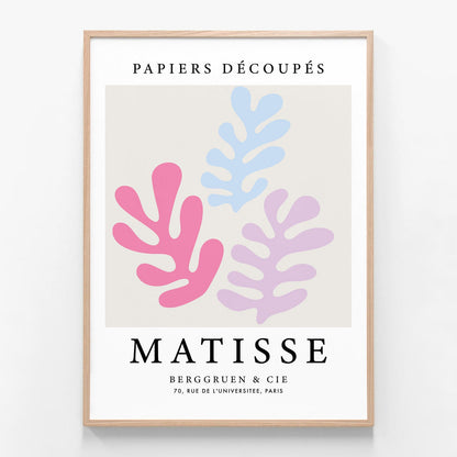 Papiers Decoupes No. 17 oak framed print