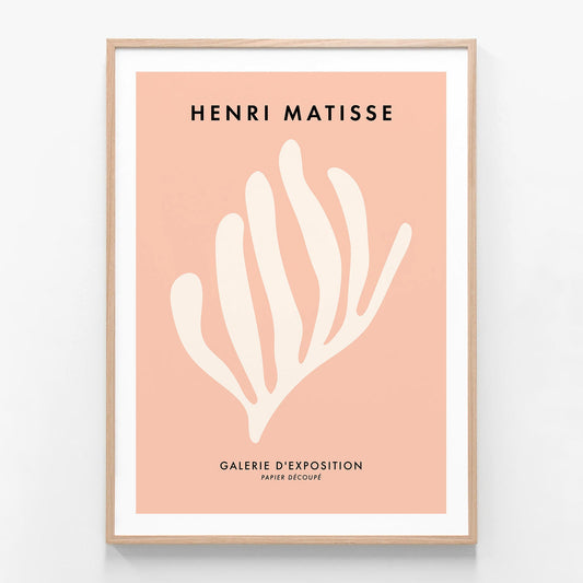 Papiers Decoupes No. 2 oak framed print
