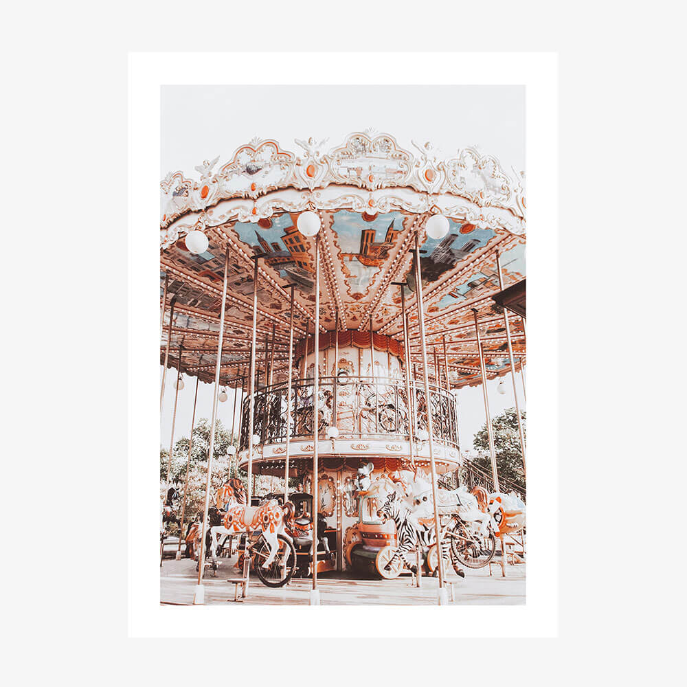 Paris Carousel wall art print