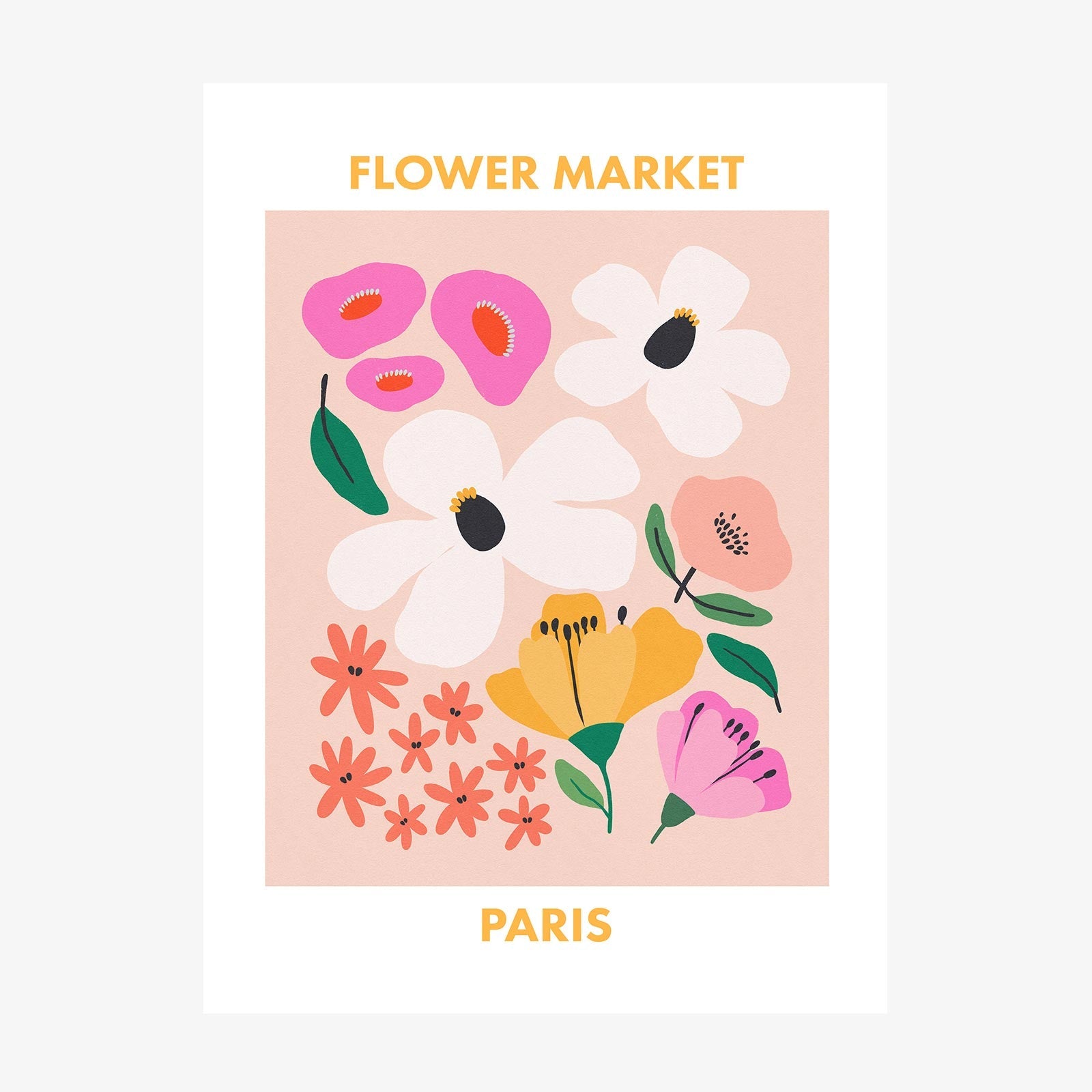 Paris Flower Market wall art print