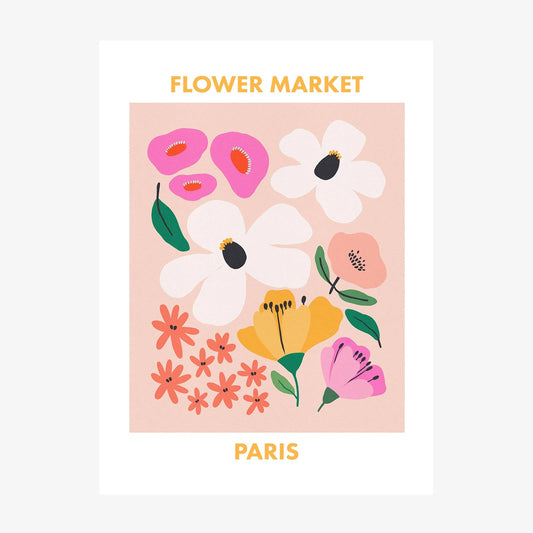 Paris Flower Market wall art print