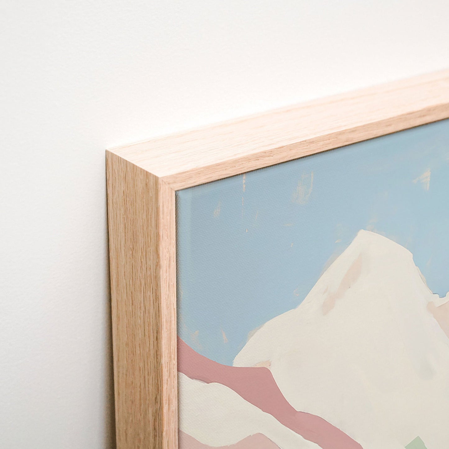 Pastel Canyon Canvas corner detail