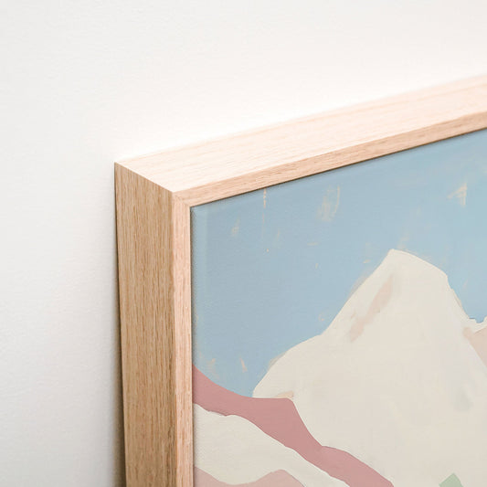 Pastel Canyon Canvas corner detail