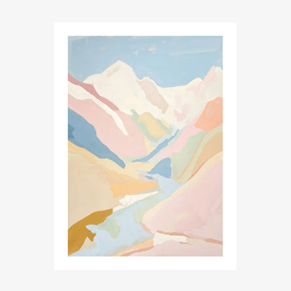 Pastel Canyon wall art print