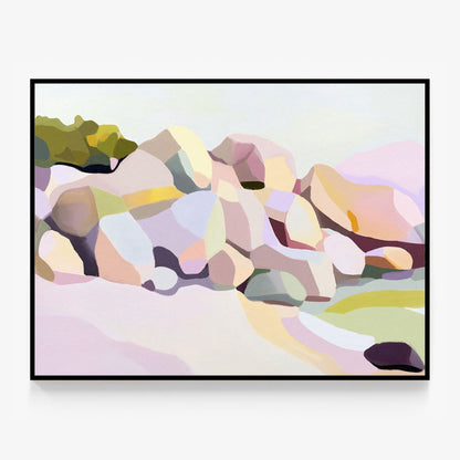 Pastel Rocks Canvas