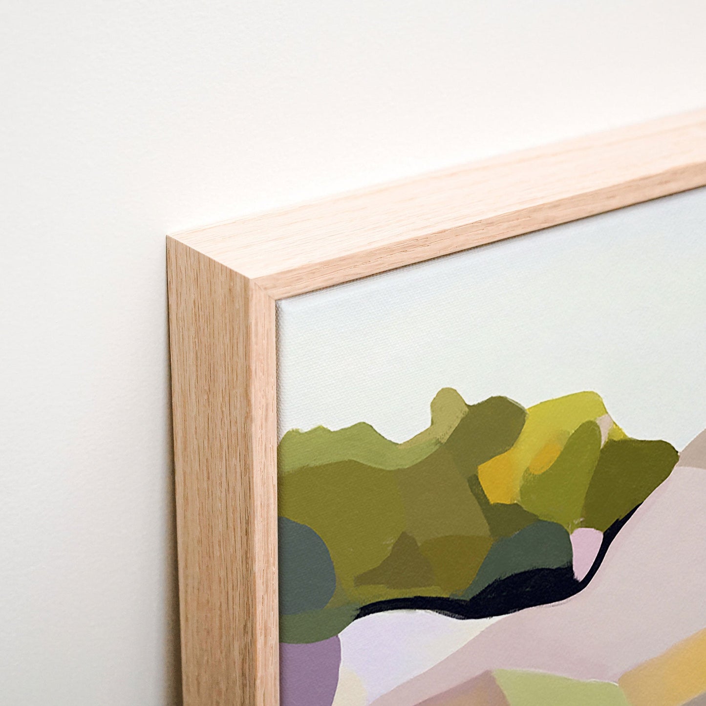 Pastel Rocks Canvas corner detail