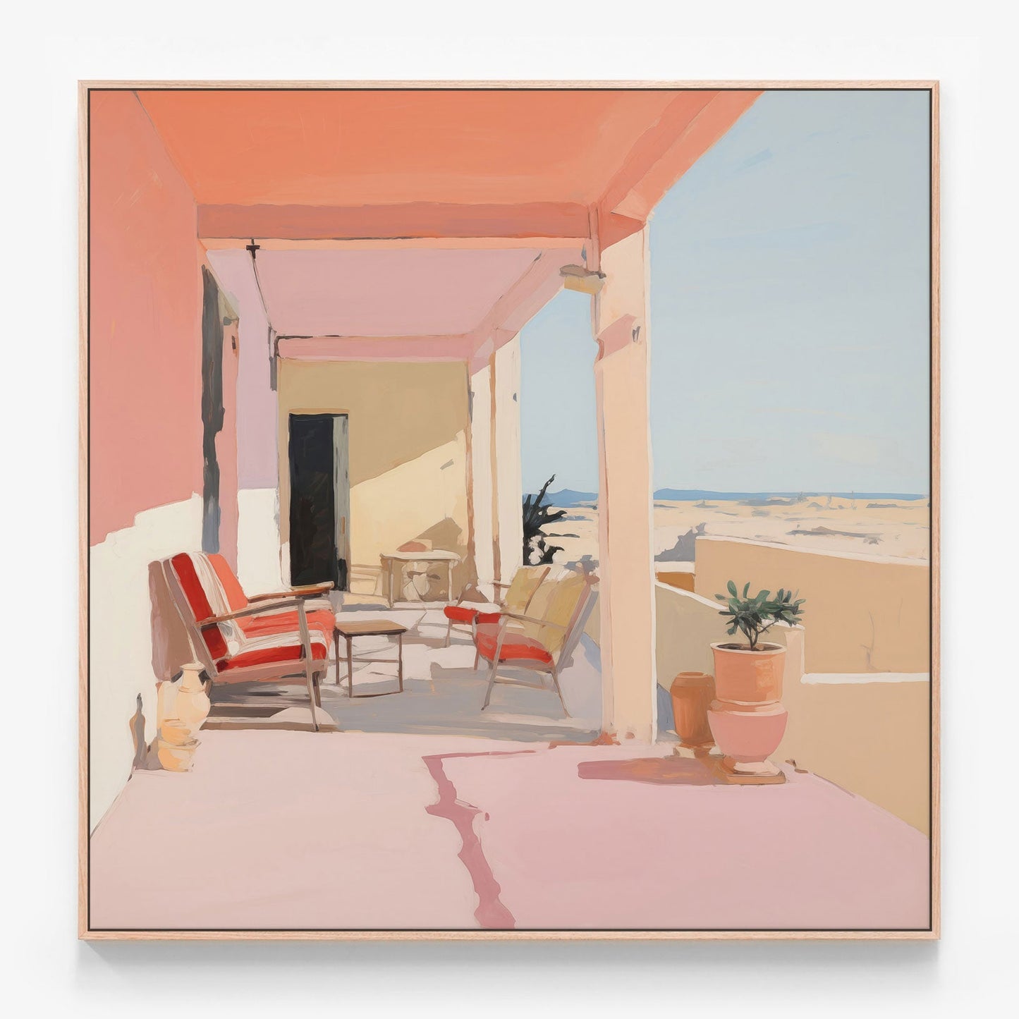 Peach Hour Canvas