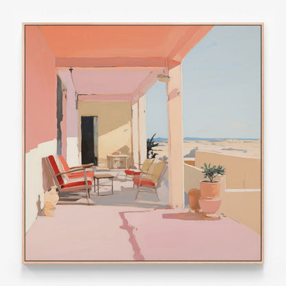 Peach Hour Canvas