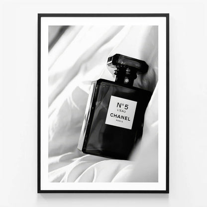Perfume and Silk wall art print in black frame
