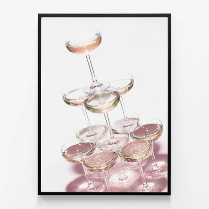 Pink Champagne Tower