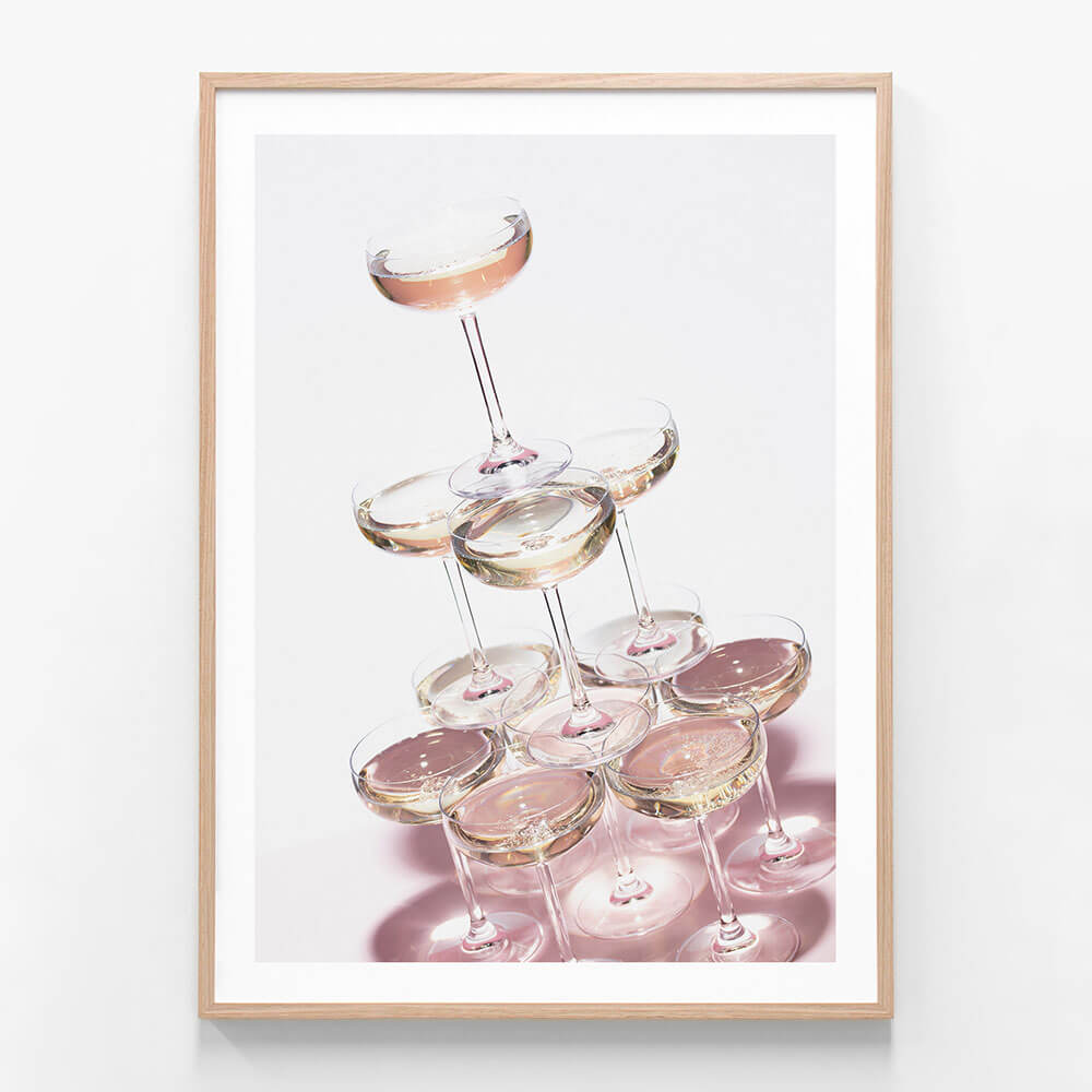 Pink Champagne Tower