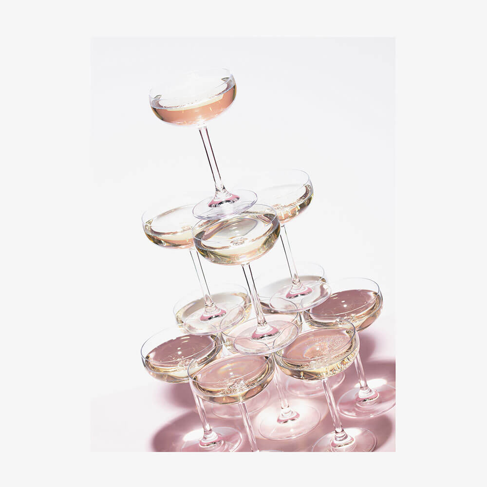 Pink Champagne Tower