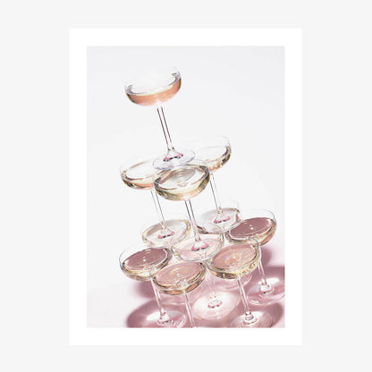 Pink Champagne Tower