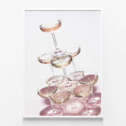 Pink Champagne Tower