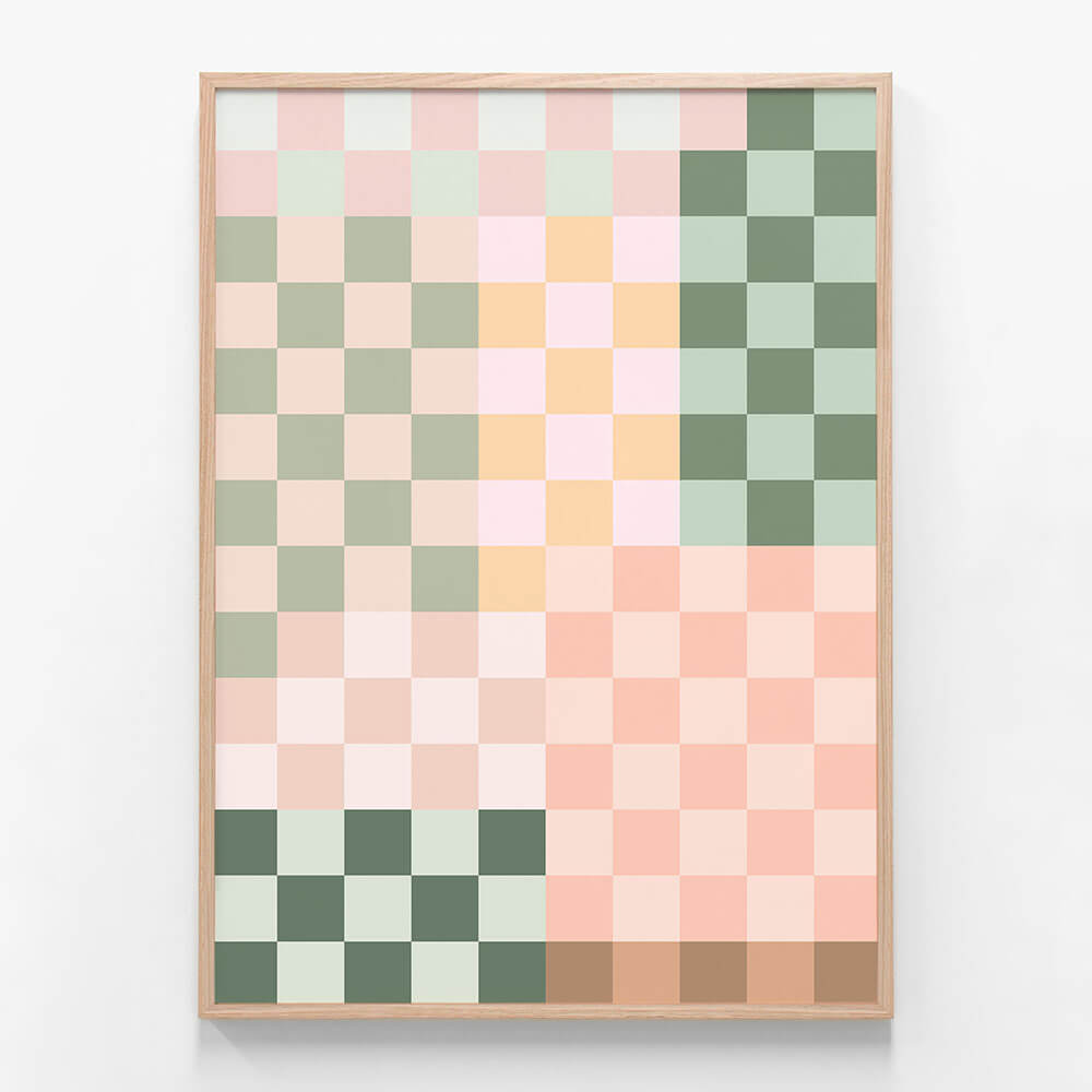 Pink Green Check