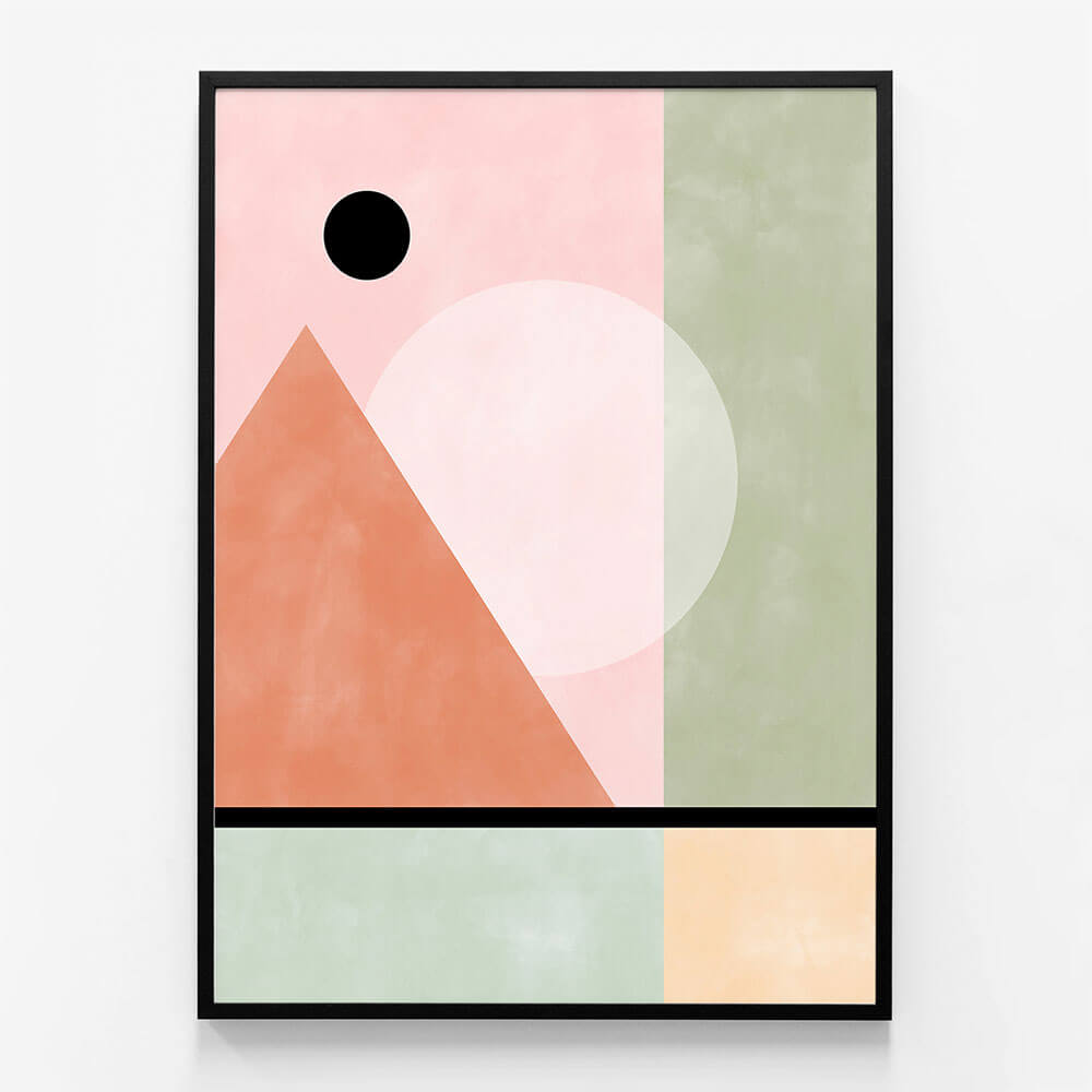 Pink Green Geometric