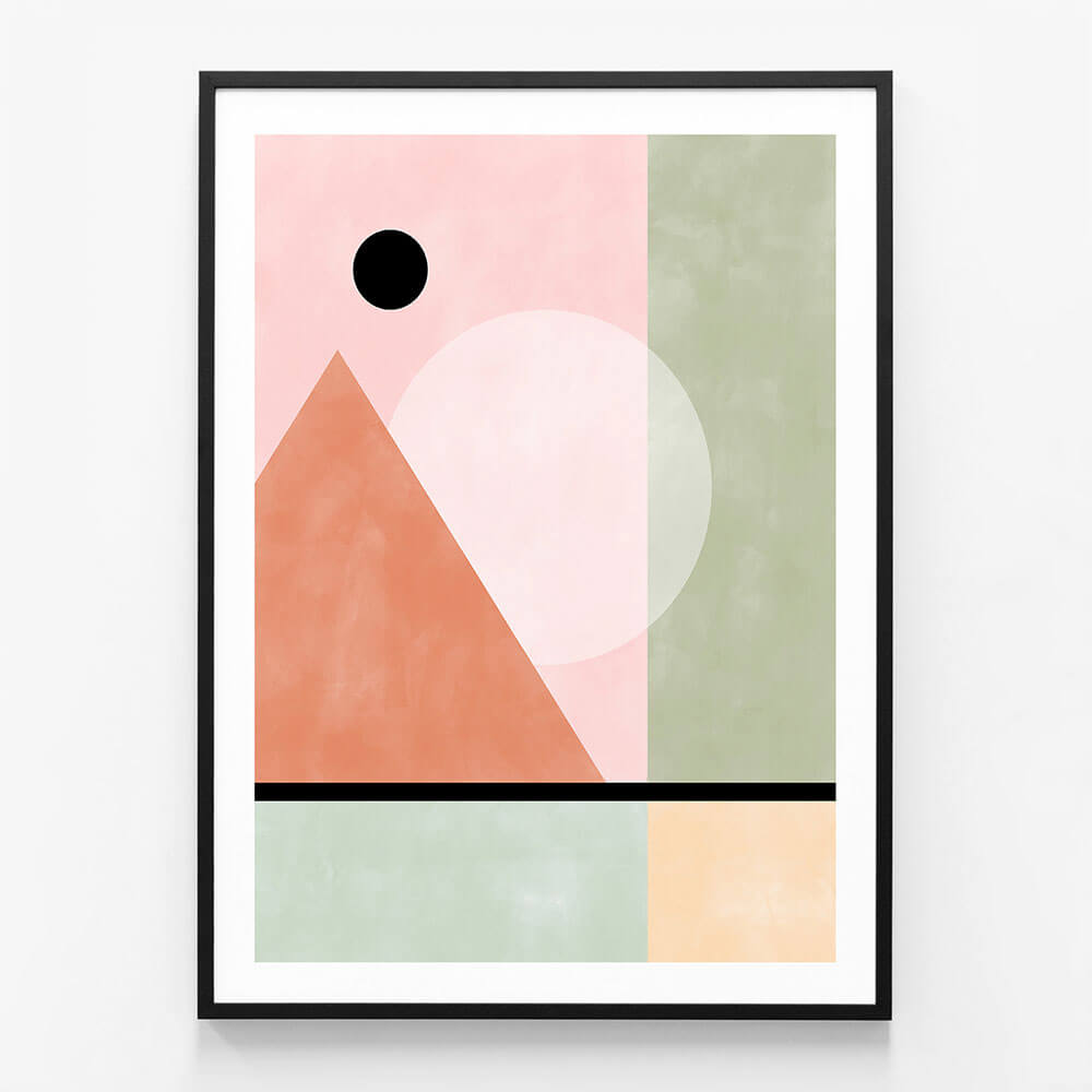 Pink Green Geometric