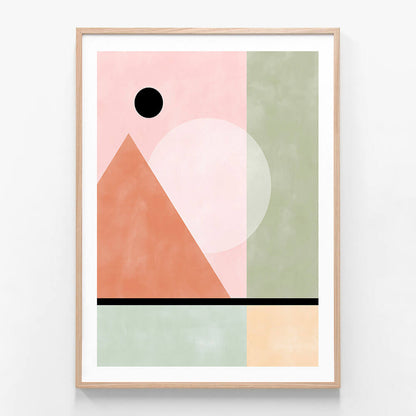 Pink Green Geometric