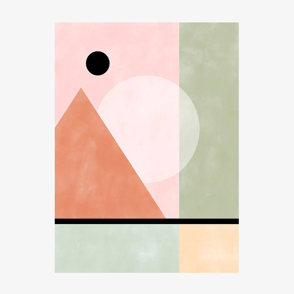 Pink Green Geometric