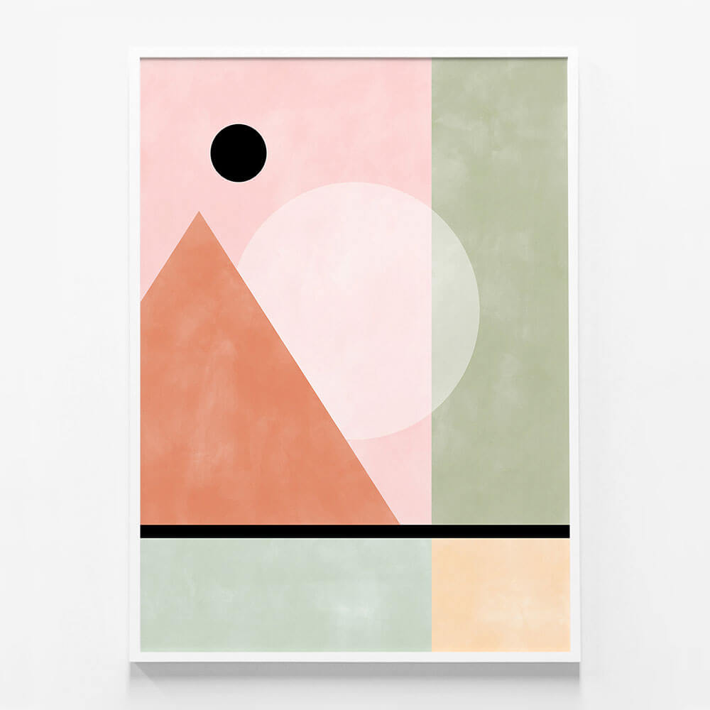 Pink Green Geometric