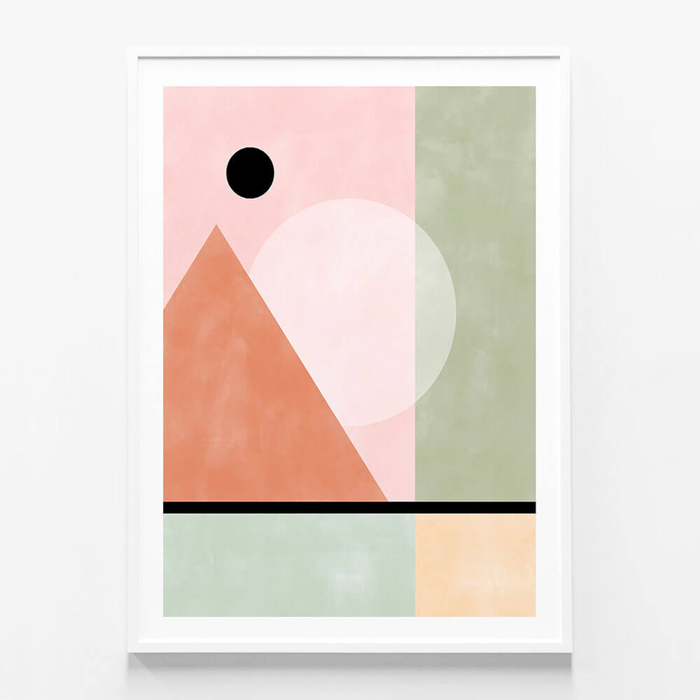 Pink Green Geometric