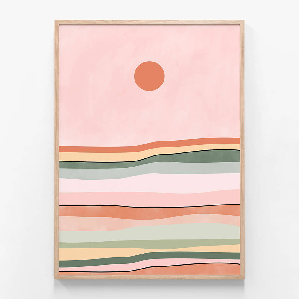 Pink Green Horizon