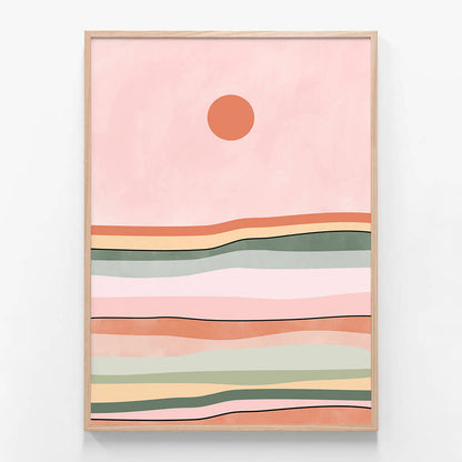 Pink Green Horizon