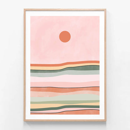 Pink Green Horizon