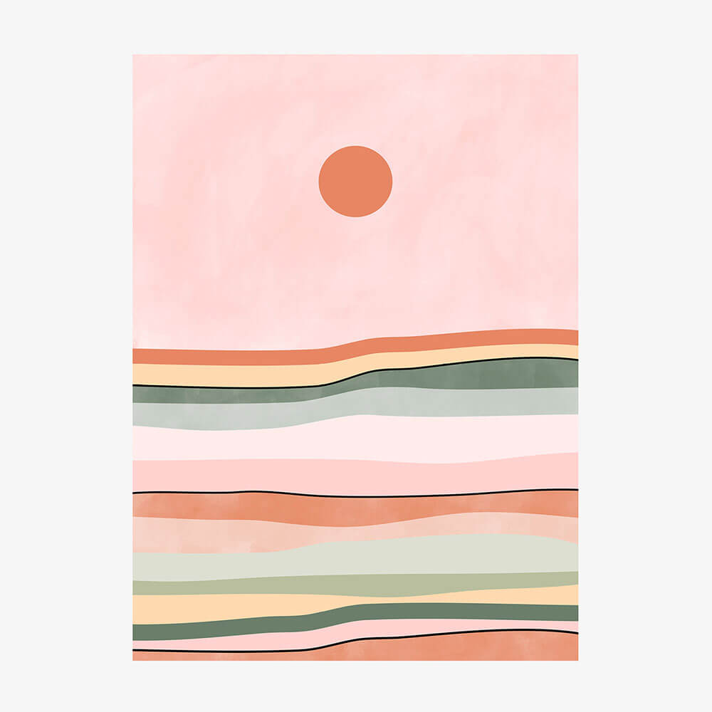 Pink Green Horizon
