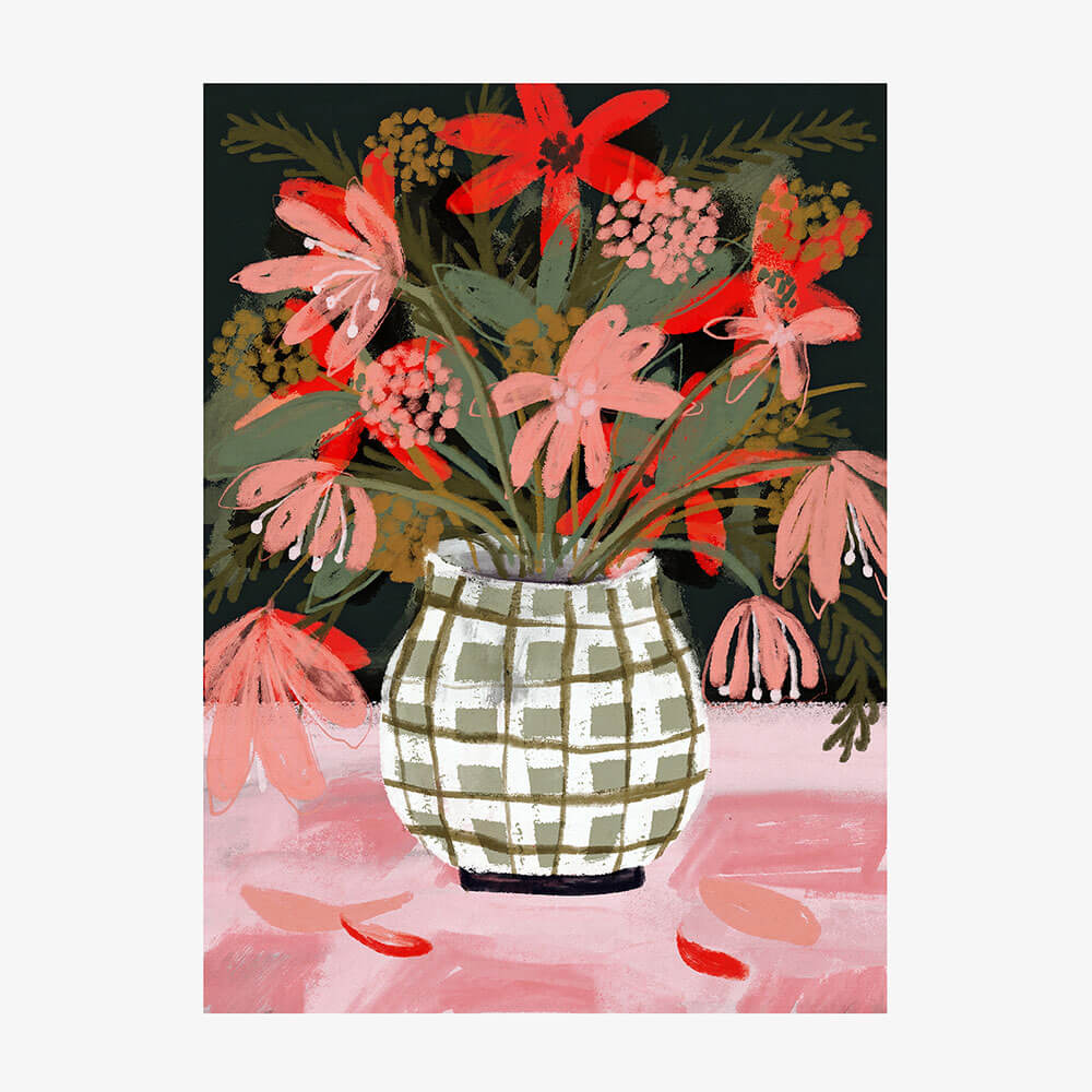 Plaid Vase