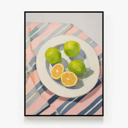 Plate of Limes Canvas