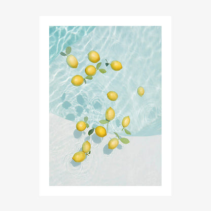 Pool Lemons wall art print