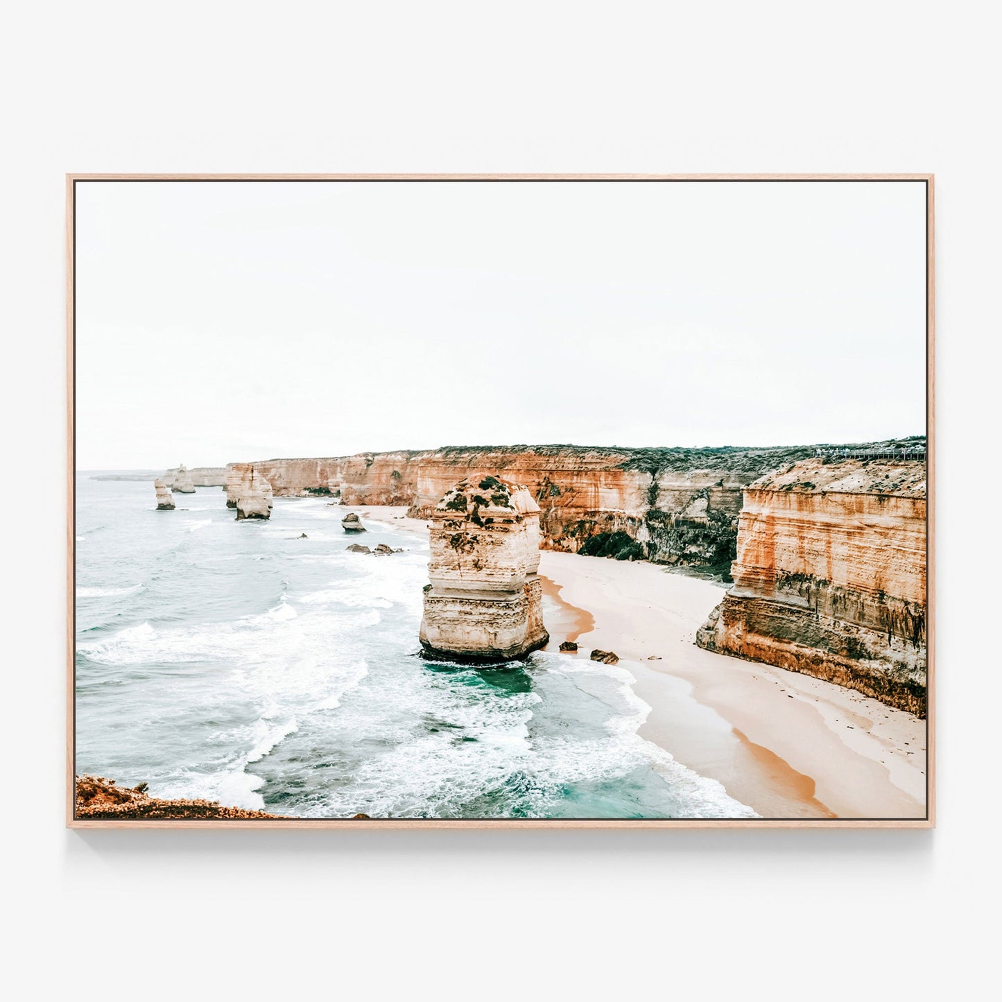 Princetown Canvas print in oak frame