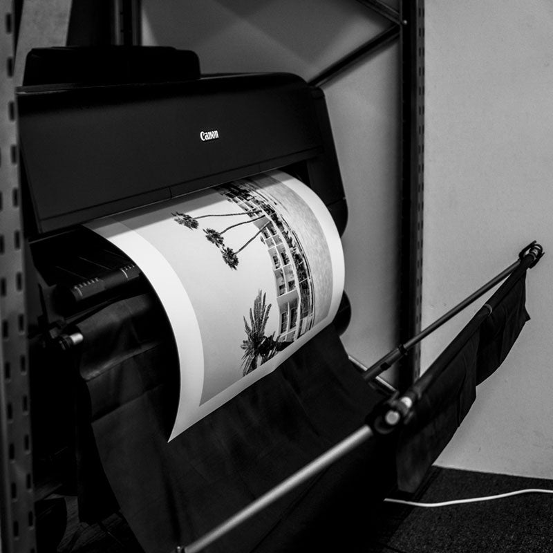 Photo's being printed on our Canon large format printer in the Geelong picture framing shop.