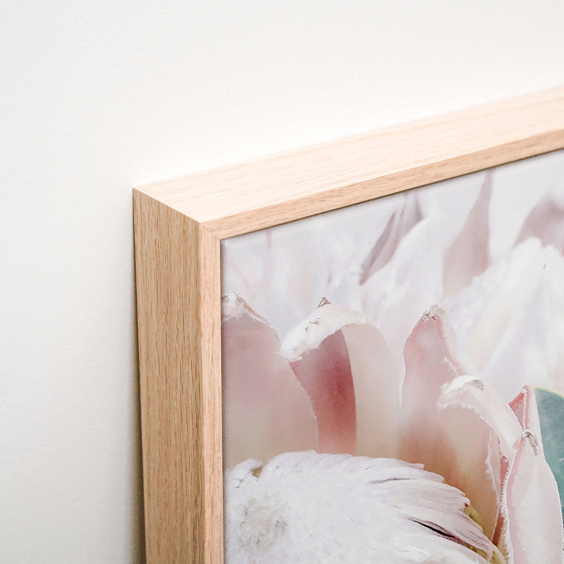 Protea Bouquet Canvas wall art corner detail