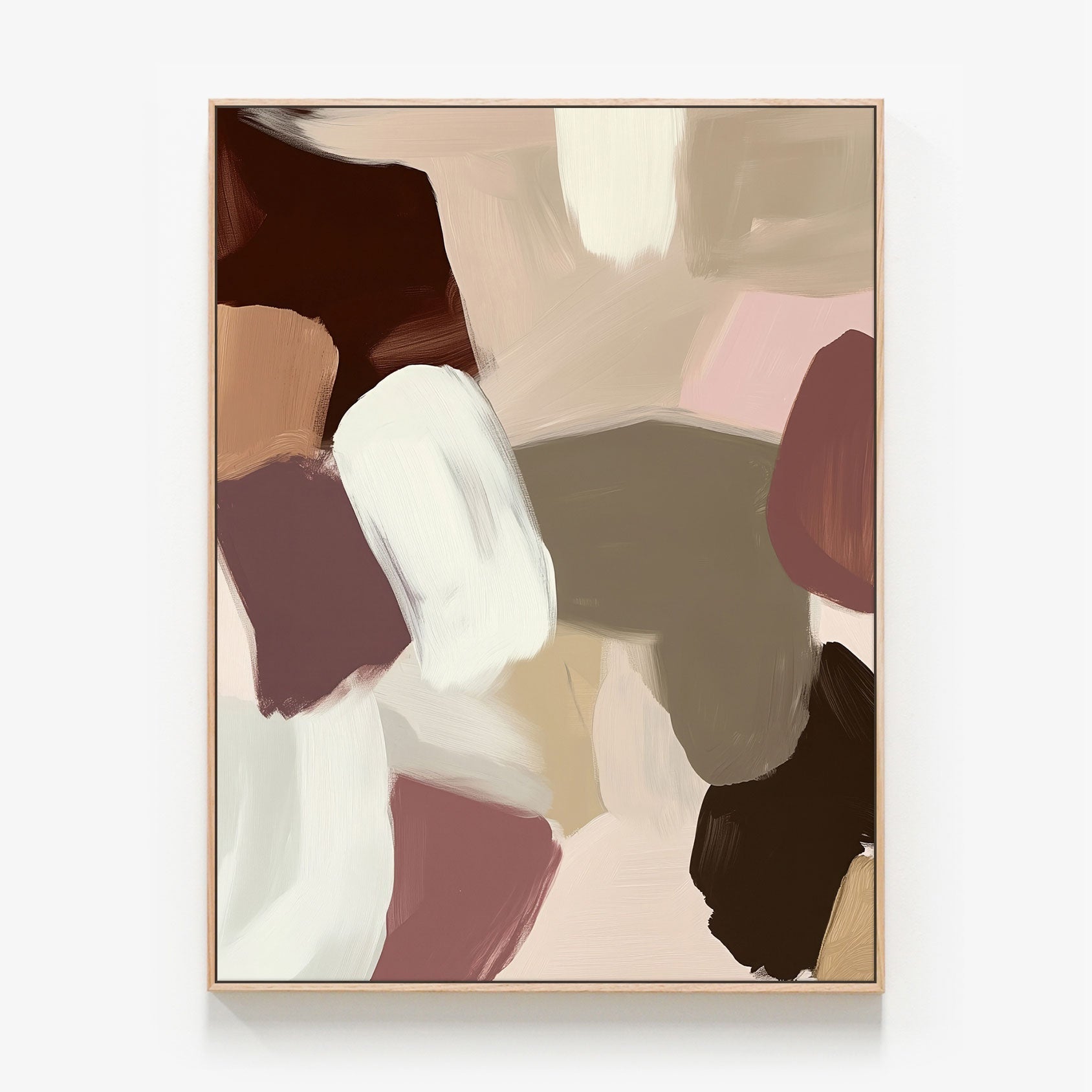 Quite Density Canvas oak framed canvas print