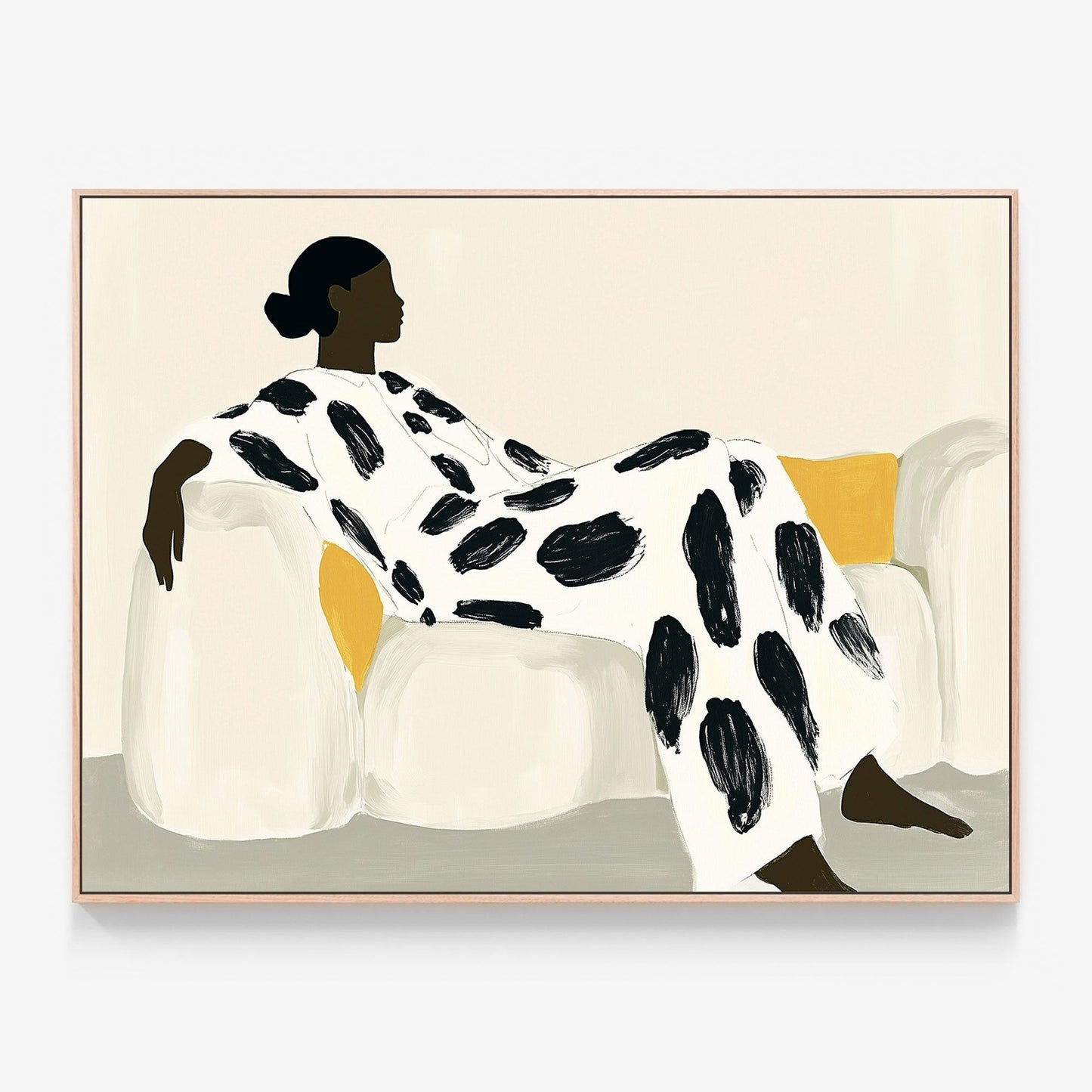 Relaxed Morning Canvas wall art print