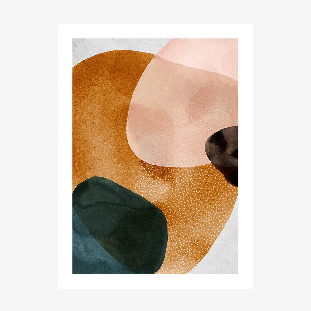 Minimalist abstract art print.