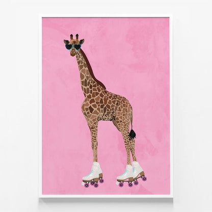 Rollerskating Giraffe