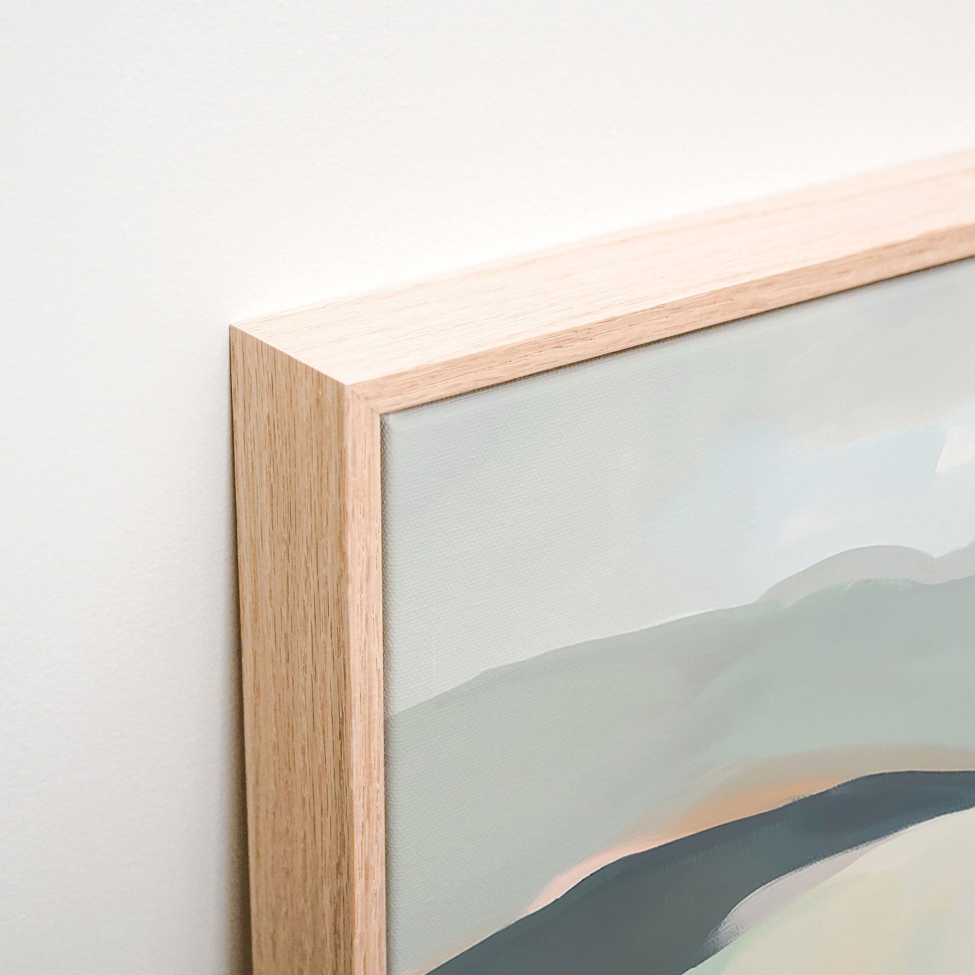 Rolling Landscape Canvas corner detail