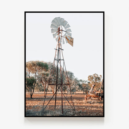 Rural Windmill Canvas