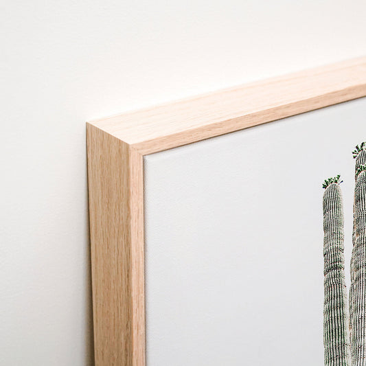 Saguaro Canvas wall art corner detail