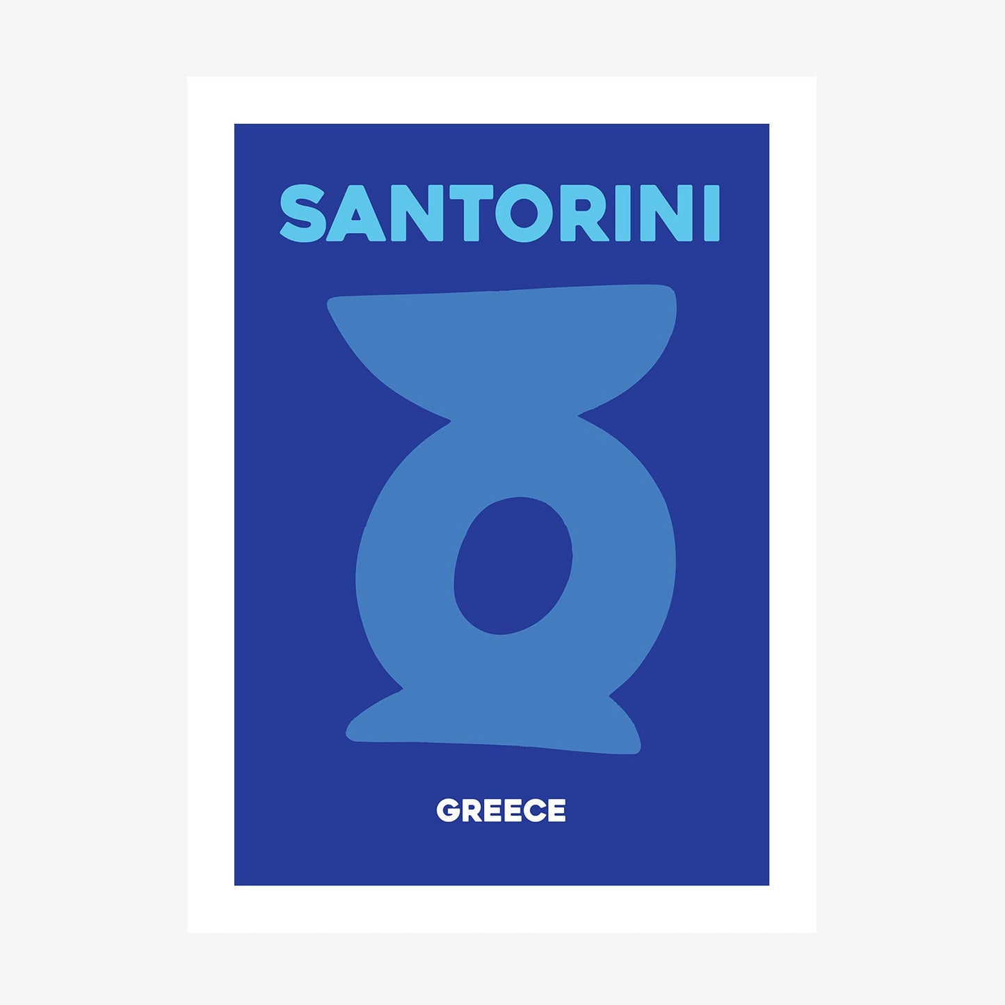 Santorini Greece wall art print